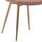 Armen Living Heidi Blush Velvet Dining Accent Chair with Gold Metal Legs LCHESIGLDPNK - alternate 10